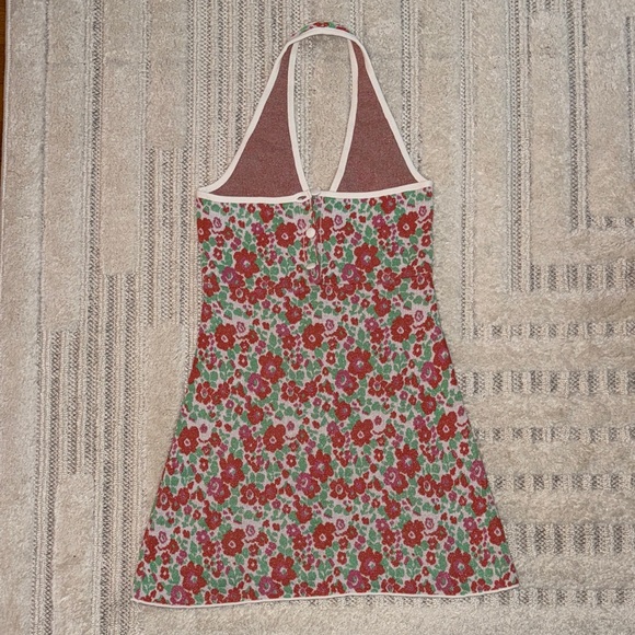 Zara Red Floral Mini Dress - Picture 2 of 4